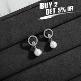 Pearl Earrings For Women Round Wedding Earrings Jewelry Gift