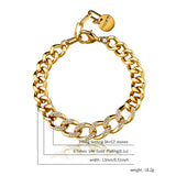 Hip-Hop Rock Zircon Cuba Adjustable Length Neutral Bracelet