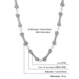 European and American Style CZ Iced Choker Necklace for Men and Women
