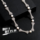 European and American Style CZ Iced Choker Necklace for Men and Women