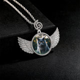 Photo Pendant Ice Cubic Zircon Necklace with 4mm Tennis Chain