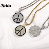 European & American 4mm Tennis Chain High Ice CZ Drip Oil Pendant Necklace