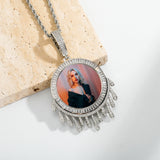Geometric Lace High Ice Cravejado CZ Pendants