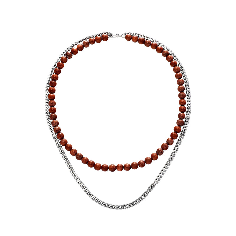 Pearl Series Necklace Cuban Chain Freshwater Pearl Necklace