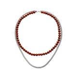 Pearl Series Necklace Cuban Chain Freshwater Pearl Necklace