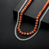 Pearl Series Necklace Cuban Chain Freshwater Pearl Necklace
