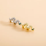 HIP HOP Green Gemstone Snake High Ice Cravejado AAA+ Cubic Zircon Grillz