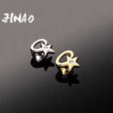 HIP HOP Openwork Star High Ice Cravejado AAA+ Cubic Zircon Grillz