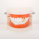 HIP HOP Openwork Star High Ice Cravejado AAA+ Cubic Zircon Grillz