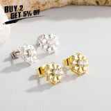 D 925 Moissanite Boucle Oreille Femme European and American Moissanite