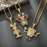 Ice Cravejado AAA+ Cubic Zircon Pendant Necklace