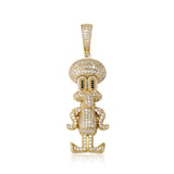 Ice Cravejado AAA+ Cubic Zircon Pendant Necklace
