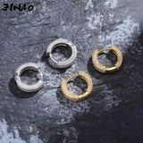 Gold/Silver Plated Double Row CZ Stone Stud Earrings