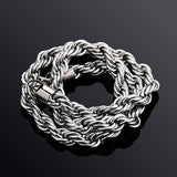 HIP HOP High 8mm Rope Chain Necklace Men and Women Jewelry