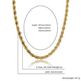HIP HOP High 8mm Rope Chain Necklace Men and Women Jewelry