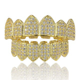Micro Pave CZ Stones Top & Bottom GRILLZ Mouth Teeth Grills Sets