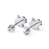 925 Silver CZ Stud Earrings Small Women Sterling Silver Jewelry