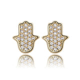 925 Silver CZ Stud Earrings Small Women Sterling Silver Jewelry