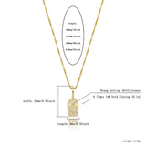925 Silver Mask Pendant Zircon Hip-hop Jewelry Gift