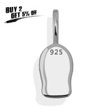 925 Silver Mask Pendant Zircon Hip-hop Jewelry Gift