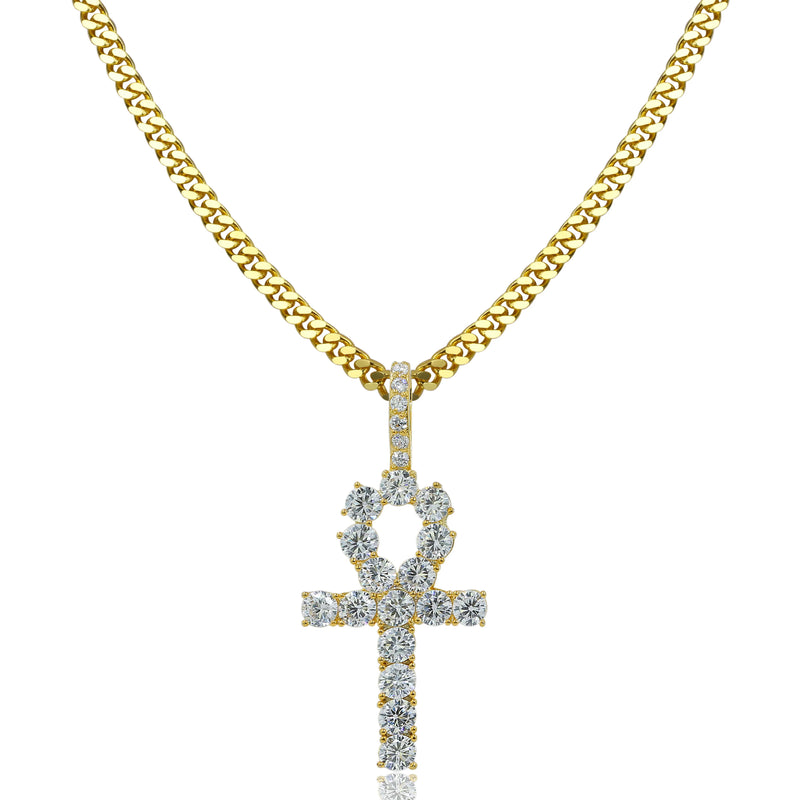 Silver Plated CZ Crystal Zircon Stone Pendant Necklace