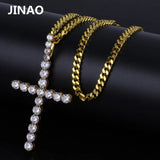 Silver Plated CZ Crystal Zircon Stone Pendant Necklace