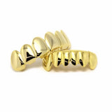 Plated Hip Hop Teeth Grills Top & Bottom Grill Set Classic Grillz