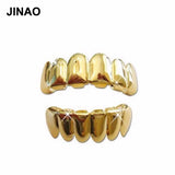 Plated Hip Hop Teeth Grills Top & Bottom Grill Set Classic Grillz
