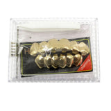 Plated Hip Hop Teeth Grills Top & Bottom Grill Set Classic Grillz