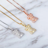JINAO 925 Silver Jesus Pendant Iced Hip Hop Zircon Pendant