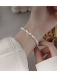 S925 Pearl Bracelet Natural Freshwater Pearl Women's Summer Jewelry