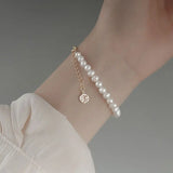 S925 Pearl Bracelet Natural Freshwater Pearl Women's Summer Jewelry