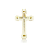 High Cross Pendant Necklace 3-Color Iced Out CZ Paved Hip Hop Charming Jewelry