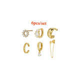 Boho Style CZ Zircon Earrings Set for Women