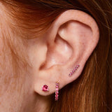 CZ Zircon Birthstone Stud Earrings
