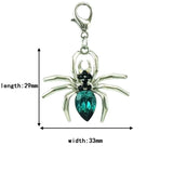 12pc/Lot Animal Lobster Clasp Charms Dangle Plastic Crystal Spider DIY Charms