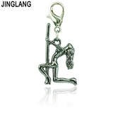 50pcs Lobster Clasp Dangle Girls Pendants DIY Charms Jewelry Making