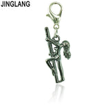 50pcs Lobster Clasp Dangle Girls Pendants DIY Charms Jewelry Making