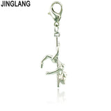 50pcs Lobster Clasp Dangle Girls Pendants DIY Charms Jewelry Making