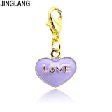 Love Letter Heart Lobster Clasp Pendants Necklace DIY Jewelry Accessories