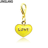 Love Letter Heart Lobster Clasp Pendants Necklace DIY Jewelry Accessories