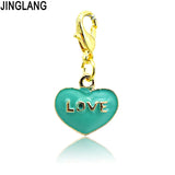 Love Letter Heart Lobster Clasp Pendants Necklace DIY Jewelry Accessories