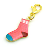 Rainbow Stocking Charms Lobster Clasp Alloy DIY Pendants