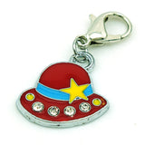 Christmas Style Lobster Clasp Charms Dangle Enamel Hat for Jewelry Making