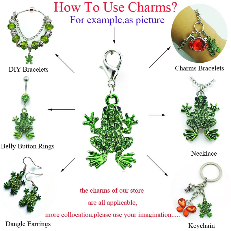 Enamel Anchor Charms Lobster Clasp Dangle DIY Jewelry Making Accessories