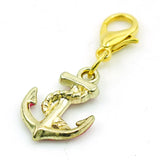 Enamel Anchor Charms Lobster Clasp Dangle DIY Jewelry Making Accessories