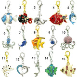 Lobster Clasp Ocean Charms Dangle DIY Charms 12pcs