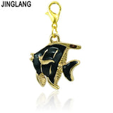 Lobster Clasp Ocean Charms Dangle DIY Charms 12pcs