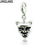 Metal Leopard Head Charm Bracelet/Necklace DIY Accessory