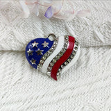 Pentagram Love Flag Charms Jewelry Making 10pcs